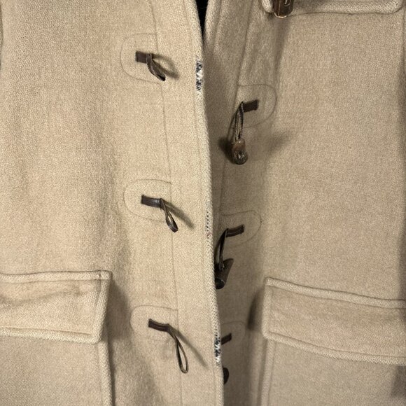 Burberry Duffle Toggle Coat Jacket Nova Check Lining Wool Hooded Preppy READ - Picture 7 of 15